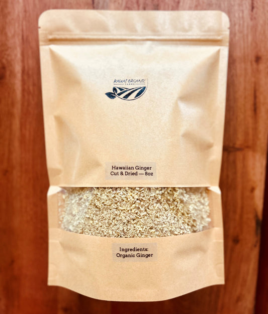 Hawaiian Ginger Root- Cut & Dried - 8oz